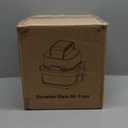 4-in-1 Portable Glass Air Fryer, 140400F Precise Heat, Max Crisp Technology, 4.2QT & 1.6QT Dual Containers with Lids, Freezer & Dishwasher Safe, Bake, Recrisp, Air Fry (Grey)