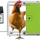 Omlet Automatic Chicken Coop Door Opener Operated by Light Sensor or Timer | Easy to Install, No Maintenance Required | Improves Coop Security and Insulation | Built-in Safety Sensors | Green