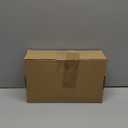 Weewooday 100 Pcs Frosted Plastic Gift Bags with Handles for Small Business Clear Shopping Bags with Cardboard Bottom,4 Sizes (Blue)