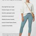 Conceited High Waisted Ultra Soft Leggings for Women - Full Length, Capri Length and Biker Shorts - (Blue, S)
