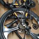 HILAND 26" MTB Mountain Bike for Men Women Adults, 18-Speed, Disc Brake, Lightweight Aluminum Frame, 3/6 Spoke Wheel (Orange)