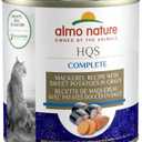 almo nature HQS Complete CAT Wet Cat Food Mackerel Recipe with Sweet Potatoes in Gravy - Grain-Free Cat Food Canned, 9.87 oz (Pack of 12) Best By: 12/30/25