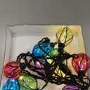 Vigdur Multicolor Outdoor String Lights with 10 Bulbs Connectable Waterproof, Indoor Outdoor Patio Light for Party Wedding Bedroom Cottagecore Decor (Culinan)