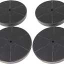 4Pcs Carbon Charcoal Filters Replace for WRHF004S2 W109C30W W109C30B W109C30 W108C30B, Compatible with Winflo 30 Convertible Under Cabinet Ductless and Stainless Steel Glass Island Range Hood