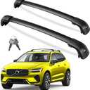 KINGGERI 300lbs Lockable Roof Rack Cross Bars Compatible with Volvo XC60 XC-60 2018-2026, Heavy Duty Anti-Theft Aluminum Roof Rails Crossbars Rooftop Accessories Luggage Racks Carrier