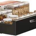 Curtainboro Pull Out Cabinet Organizer, Slide Out Drawer Carbon Steel Kitchen Storage Basket Roll-Out Shelf Pull Out Storage Box Set Cabinet Drawers Storage Racks Carbon Steel Kitchen Storage Basket