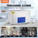 VEVOR Ultrasonic Professional Cleaner, 30 L Ultrasound Jewelry Cleaner with Digital Timer & Heater, Stainless Steel Industrial Sonic Cleaner 40kHz for Glasses, Watches, Rings, Small Parts