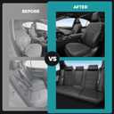 Custom Fit Seat Covers for Toyota Camry 2025-2026 LE/SE - Premium Faux Leather Full Set with 4-Layer Waterproof Protection
