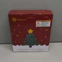 Christmas Star Tree Topper, Plug in 3D Star Tree Topper, 11Golden Glittered Metal Hollow Designed Built-in 10 Bulbs String Lights for Christmas Tree Decorations