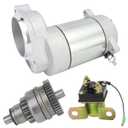 Starter & Bendix & Relay for Polaris 1985-2003 Xplorer Trail Blazer Trail Boss Scrambler Big Boss Sportsman Sport Xpress 400 350 300 250, 3085393 3084403 3083760 3083646 SM13298 SM-8 18331