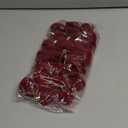 Riceshoot 24 Pcs Valentine's Day Flocked Heart Ornaments Romantic Red Heart Hanging Decorations Baubles for Small Tree Valentines Party Home Decor, Pack Of 2