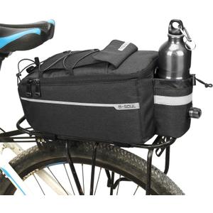 Bike Bag Back Rack Bag Waterproof Bicycle Panniers Carrier Cooler Big Capacity With Bottle Bag For Rear Rack