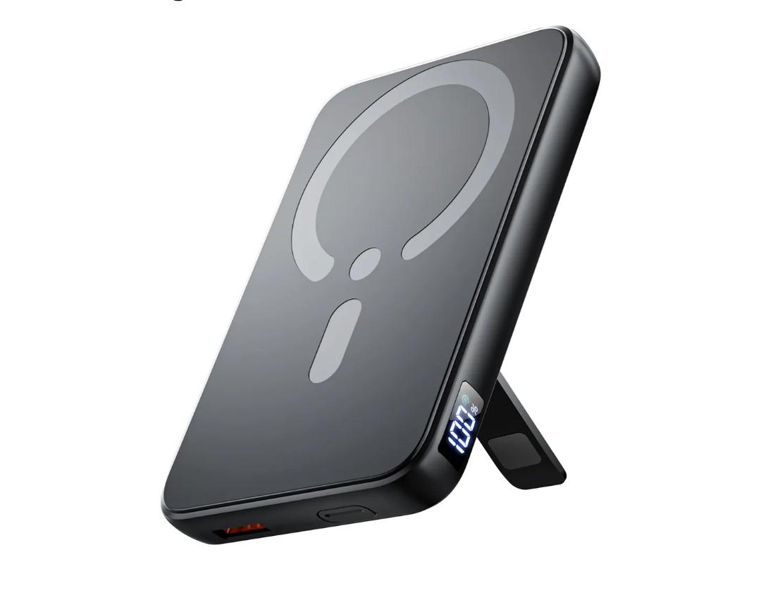 for Magsafe Portable Charger, 12000mAh Wireless Magnetic Power Bank with Stand& PD 20W Fast Charging, for Magsafe Battery Pack Compatible with iPhone 17/16/15/14/13 Series,Powerbank for Travel Cruise