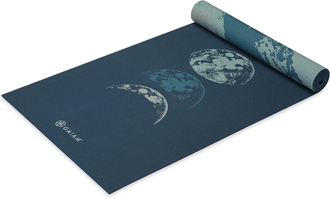 Gaiam Yoga Mat - Premium Print Reversible Extra Thick Non Slip Exercise & Fitness Mat for All Types of Yoga, Pilates & Floor Workouts