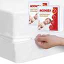 Waterproof Crib Mattress Protector Zippered 2 Pack, 6-Side Waterproof Crib Mattress Encasement, Durable Zipper, Noiseless, 28'' X 52" X 6"