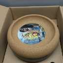 Emile Henry Deep Ceramic Food Storage Bowl, 10.6 x 7.3in, Black Truffle