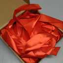 Lyrow 36 Pcs Champagne Long Satin Ribbon Bows for Wedding Valentine Candlestick Chairs Hair Bows for Women Bridal Baby Shower Backdrop Glass DIY Birthday Party Table Decor(19.7" x 5.28") (Red)