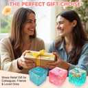 Premium Block Cube Squishy Ice Cube Squishies for Adults, Squishy Cube, Stress Cube (Green)