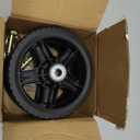 2 x CheeMuii 7 Inch Lawn Mower Wheels 2 Pack 7" Push Mower Wheels with Bolts Gaskets and Lock Nuts Kit Fit for Most Standard push Lawn Mowers/Generator/Garden Tiller/Handtruck
