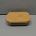 KIVY Large Butter Dish with Lid - Fits 2 Butter Sticks and Wider Sizes (Kerrygold, European Styles, Eastern, Western) - 2 Stick Butter Dish - Glass & Bamboo