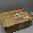 LVYE Modern Floor Lamp for Living Room, Black Standing Lamp with Grey LampShade,Dimmable 3 Lights Tree Tall Lamps for Bedroom, 3 X 6W LED Bulbs Included