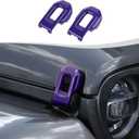 Hood Latch Lock Catch Brackets Cover Trim Fit for 2018-2025 Jeep Wrangler JL JLU & Gladiator JT(Purple)