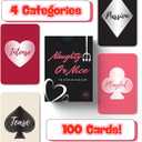 Naughty or Nice Couples Card Game - Game for Date Night, Flirty Questions & Dares for Couples, Fun Romantic Game for Two, for Valentines & Anniversaries, 2.5 inches x 3.5 inches x 1.7 inches