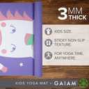 Gaiam Kids Yoga Mat Exercise Mat, Yoga for Kids with Fun Prints - Playtime for Babies, Active & Calm Toddlers and Young Children