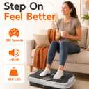 Vibration Plate Exercise Machine, Full Body Workout Vibrating Plate for Lymphatic Drainage Weight Loss, 460 Lbs Capacity Shake Platform with 300 speeds for Women Men