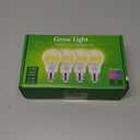 Briignite 4 Pack Grow Light Bulbs, LED White Bulb A19 Bulb, Full Spectrum Plant Bulbs E26 Base, 11W 100W Equivalent, for Indoor Plants, Seed Starting