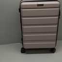 KROSER Carry On Luggage with Spinner Wheels & Built-in TSA Lock, Expandable Top Opening Hard Shell Suitcase Large Capacity Durable Rolling Luggage with USB Port, Carry-On 20-Inch, Matte Purple/Pink