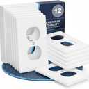 Bates- White Outlet Covers, Wall Plates, Pack of 12, Electric Wall Plate Cover, Outlet Plate, Plug Cover, Outlet Covers, Power