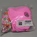 Herseas Women's Bikini Sets 2 Piece Tropical Print Swimsuit Halter Top & Boy Short Bathing Suit (XX-Large, Light Pink)