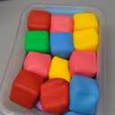 24 Pack Slow Rising Stress Cube, Large Size Dough Stress Balls Fidget Toys for Anxiety Relief, Pull Stretch Fidgets for Classroom Prize Box Toys, Classroom Reward for Student