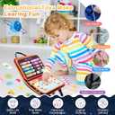 Toddler Busy Board Montessori Toys: for Toddlers 1-3 Year Old Educational Activity Book Sensory Board Travel Toy Ages 3-4 3-5 Learning Fine Motor Skills Preschool Quiet Book Gift for Boys Girls Kids