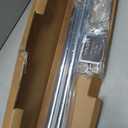Ivilon Window Curtain Rod Decorative End Cap Design, 1 Inch Rod, 72 to 144 Inch. Chrome