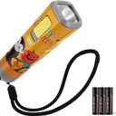 EverBrite Halloween Flashlights Halloween Gifts, Small LED Flash Light Handheld Torch with Lanyard 3AAA Battery Included, 1 Pack-Orange