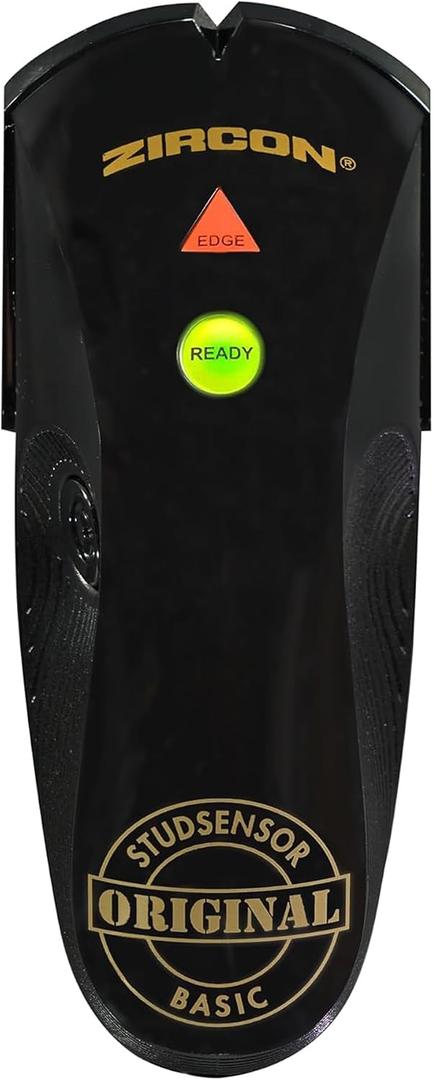 Zircon® StudSensor™ Basic Stud Finder for Wood and Metal Studs -Not updated | Locates wood and metal stud edges behind drywall with audio and LED alerts for easy TV, shelf and picture mounting
