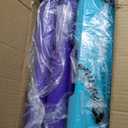 Yes4All Adjustable Workout Aerobic Exercise Step Platform Health Club Size with 4 Adjustable Risers Included and Greater Risers Options - Teal Purple