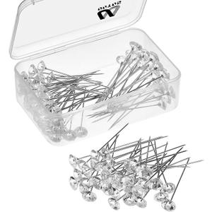 Outus 100 Pieces Diamond Bouquet Pins 2 Inch Rhinestones Corsages Pins Crystals Gems Floral Diamonds for Mother's Day Flower Wedding Bouquets Bridal Hair Accessories Jewelry Decor DIY Craft Sewing