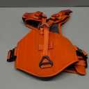 ICEFANG GN8 Tactical Dog Harness with 4X Metal Buckles for Large Sized Dogs, Reflective in Training Walking K9 Vest, No-Pull Front Leash Clip, Adjustable Pet Harness (Orange, Large)