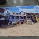 10x6.5ft Western Countryside Backdrop Western Village Scene Countryside Road Wood House Photography Background Wild West Theme Party Decorations Banner Portraits Photo Studio Props