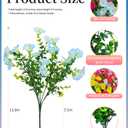 Lucky Bird Outdoor Flowers UV Resistant Artificial Plants for Outdoor Decoration,20 Bundles NO Fade Realistic Faux Silk Colorful Morning Glory for Outside Garden Yard Planter Front Porch Decor