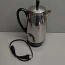 Farberware 12 Cup Electric Coffee Percolator, Coffee Maker with Stainless Steel Basket, Automatic Keep Warm, No-Drip Spout