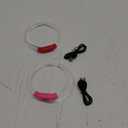 2-Pack LED Dog Collar, Light Up Dog Collars,Rechargeable Dog Lights for Night WalkingUniversal, Reusable Safety Necklace for Small Medium Large Dogs RED&Pink