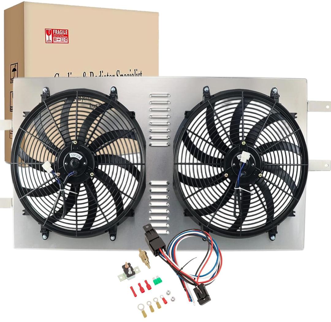 Radiator Shroud Electric Fan for 1994-2002 Dodge Ram 2500 3500 5.9L Cummins
Electric Fan with Relay kit