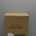 Nature Smile Deluxe Wooden Pants Hangers Solid Wood Bottom Jeans Hanger Skirt Hanger with 2-Adjustable Clips Pack of 20 (White)