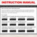Kingdder 2 Pcs 8 Dip Switch Garage Door Remote Two Button Garage Remote Compatible with Linear Delta 3 (DT DTA DTD DTC DNT00002A) Opener 310mhz, Control 2 Different Doors Simultaneously