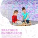 Skywin Air Tent for Kids (77 x 50) Builds in 30 Sec, Toddler Tents Indoor for Imaginative Play, Spacious Kids Forts Indoor Playhouse for Boys & Girls Ages 3-14 (Fan Not Incl) (Mermaind Magic Fort)
