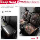 KEMIMOTO UTV Seat Covers Camo, Waterproof Repellent UTV Seat Cover Set w/Headrest Cover Compatible with Can Am Defender Front Two Doors Split Bench- Camo